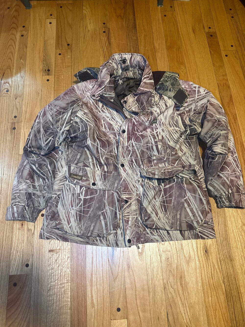 Gamehide StormHide Men’s L 3-in-1 Camo Hunting Jacket Insulated Detachable Hood